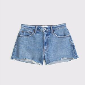 Abercrombie & Fitch Curve Love 90s High Rise Jean Shorts